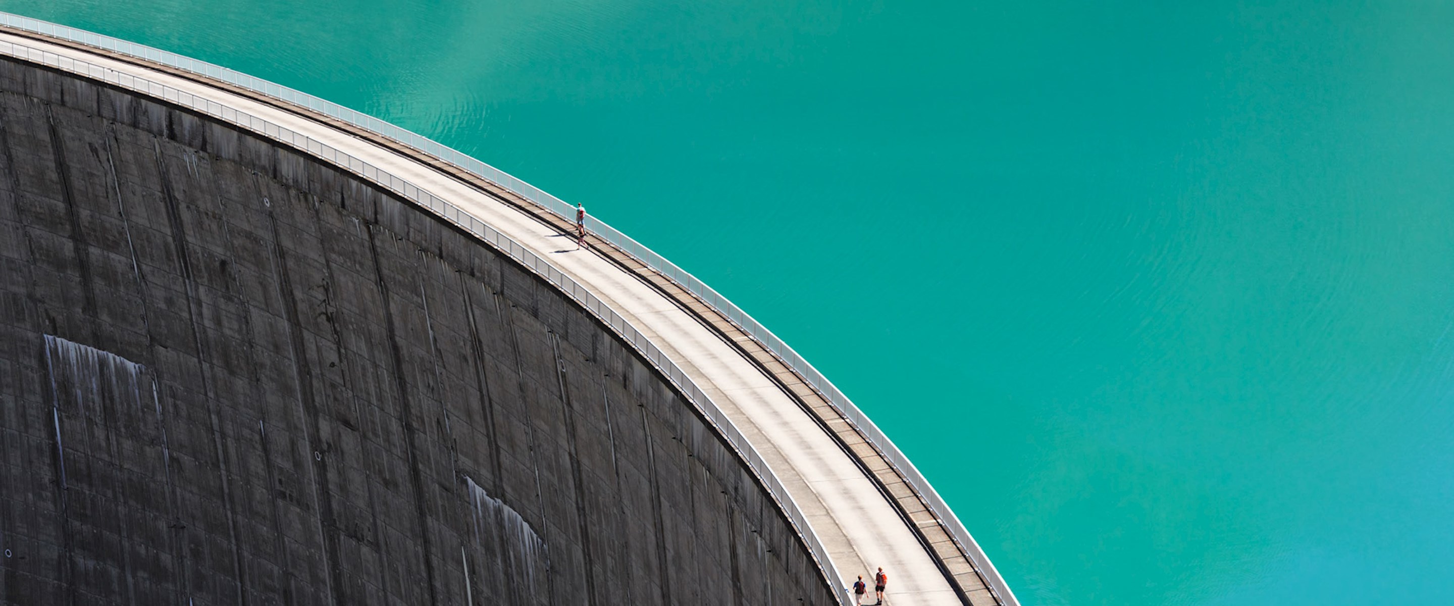 Edge of a dam
