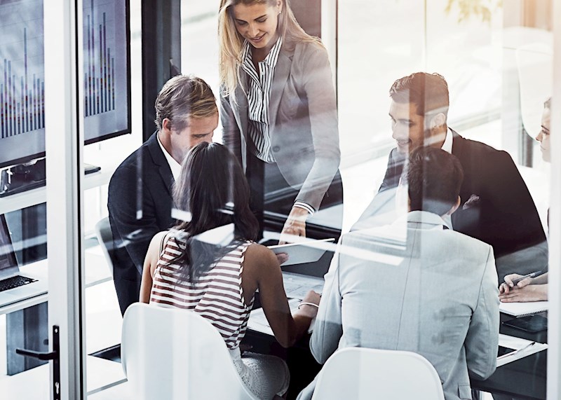 People in a conference room