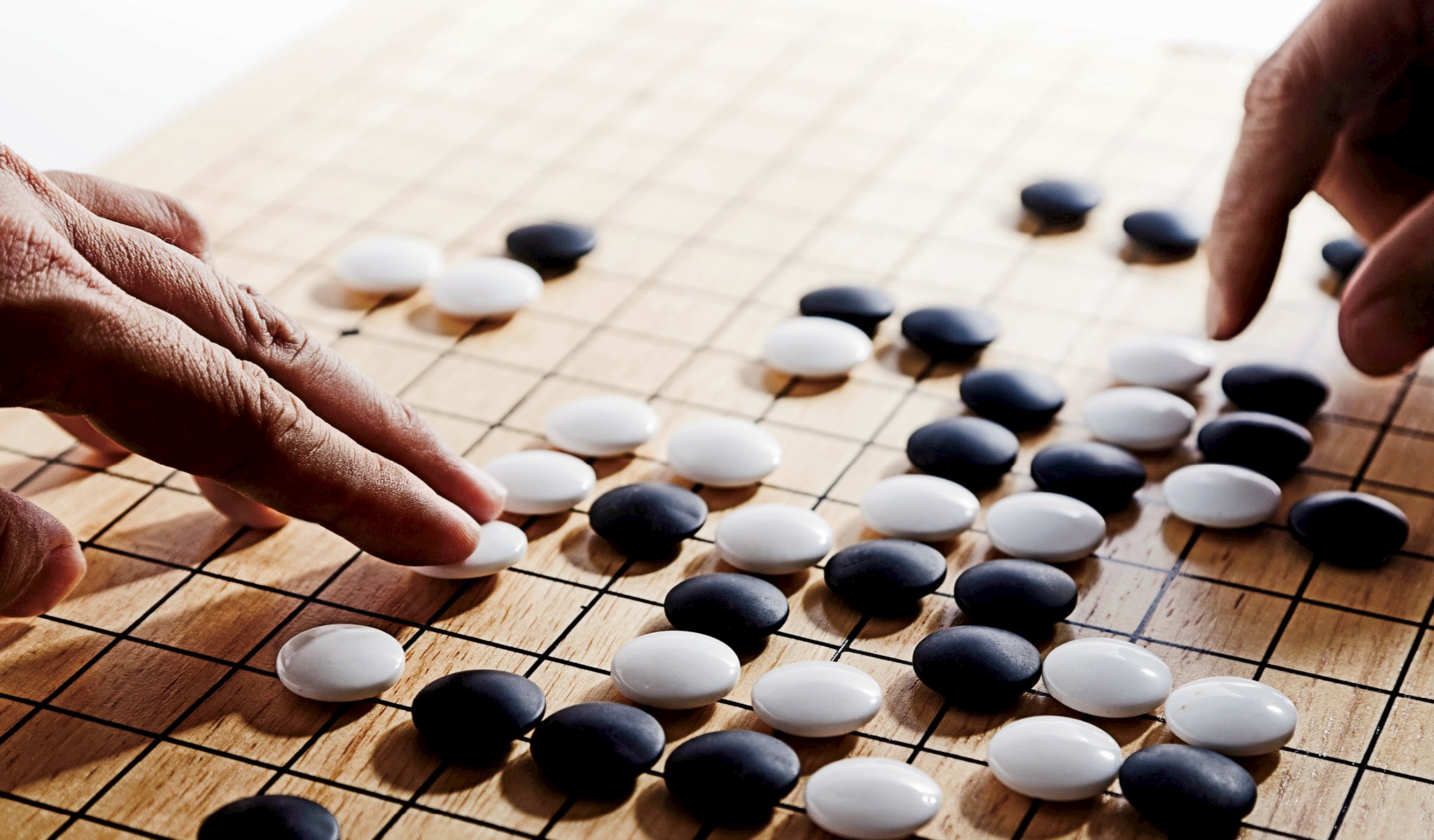 Game pieces on a board